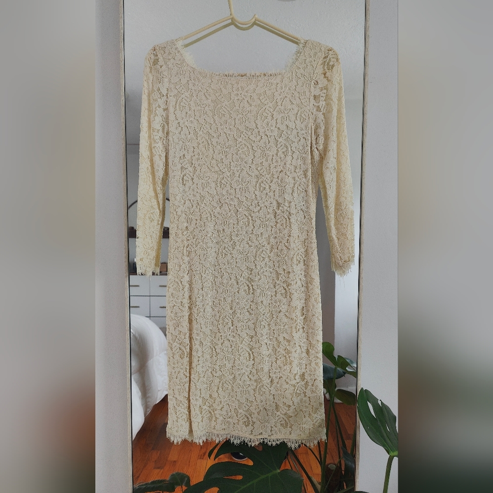 Diane von Furstenberg Ivory Zarita Dress